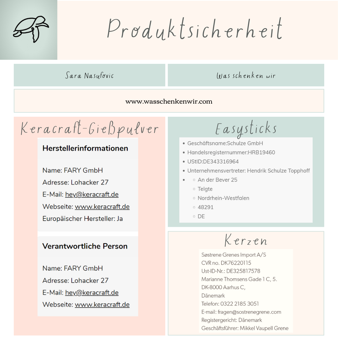 Produktsicherheitshinweise